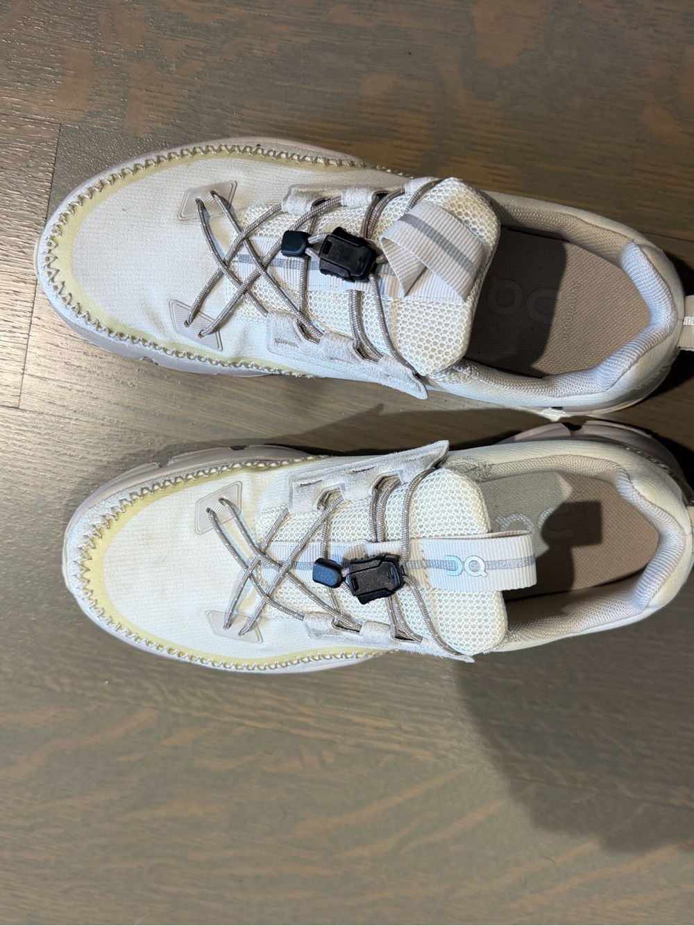 On Running White Kids Athletic Sneakers with Quick-Lace Toggle